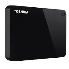 Toshiba Canvio hard drive - hand held